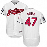 Cleveland Indians #47 Trevor Bauer White 2016 World Series Flexbase Stitched Jersey DingZhi,baseball caps,new era cap wholesale,wholesale hats