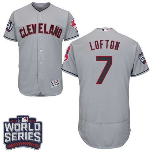 Cleveland Indians #7 Kenny Lofton Gray 2016 World Series Flexbase Stitched Jersey DingZhi,We sell and wholesale Cleveland Indians #7 Kenny Lofton Gray 2016 World Series Flexbase Stitched Jersey DingZhi on line form chian!