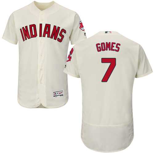 Cleveland Indians #7 Yan Gomes Cream Flexbase Stitched Jersey DingZhi,We sell and wholesale Cleveland Indians #7 Yan Gomes Cream Flexbase Stitched Jersey DingZhi on line form chian!