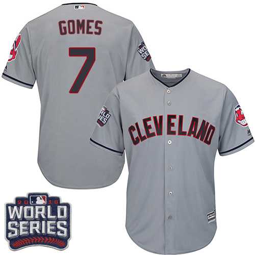 Cleveland Indians #7 Yan Gomes Gray 2016 World Series New Cool Base Stitched Jersey DingZhi,We sell and wholesale Cleveland Indians #7 Yan Gomes Gray 2016 World Series New Cool Base Stitched Jersey DingZhi on line form chian!
