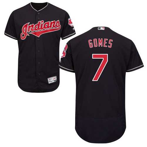 Cleveland Indians #7 Yan Gomes Navy Flexbase Stitched Jersey DingZhi,We sell and wholesale Cleveland Indians #7 Yan Gomes Navy Flexbase Stitched Jersey DingZhi on line form chian!