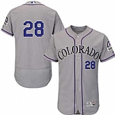 Colorado Rockies #28 Nolan Arenado Gray Flexbase Stitched Jersey DingZhi,baseball caps,new era cap wholesale,wholesale hats