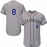 Colorado Rockies #8 Gerardo Parra Gray Flexbase Stitched Jersey DingZhi,baseball caps,new era cap wholesale,wholesale hats