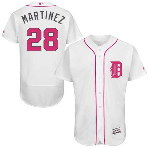 Detroit Tigers #28 J.D. Martinez White Mother's Day Flexbase Stitched Jersey DingZhi,We sell and wholesale Detroit Tigers #28 J.D. Martinez White Mother's Day Flexbase Stitched Jersey DingZhi on line form chian!
