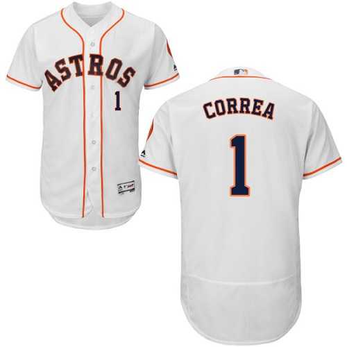 Houston Astros #1 Carlos Correa White Flexbase Stitched Jersey DingZhi,We sell and wholesale Houston Astros #1 Carlos Correa White Flexbase Stitched Jersey DingZhi on line form chian!