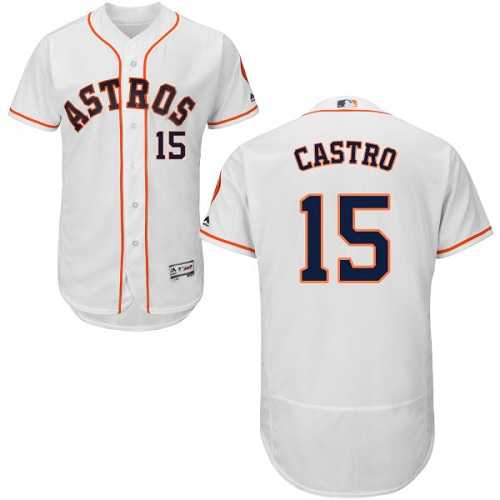 Houston Astros #15 Jason Castro White Flexbase Stitched Jersey DingZhi,We sell and wholesale Houston Astros #15 Jason Castro White Flexbase Stitched Jersey DingZhi on line form chian!