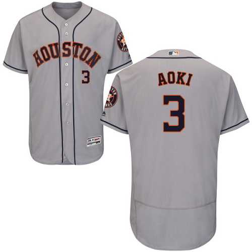 Houston Astros #3 Norichika Aoki Gray Flexbase Stitched Jersey DingZhi,We sell and wholesale Houston Astros #3 Norichika Aoki Gray Flexbase Stitched Jersey DingZhi on line form chian!