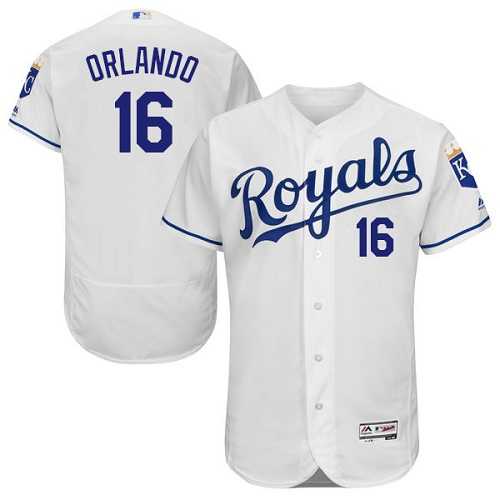 Kansas City Royals #16 Paulo Orlando White Flexbase Stitched Jersey DingZhi,We sell and wholesale Kansas City Royals #16 Paulo Orlando White Flexbase Stitched Jersey DingZhi on line form chian!