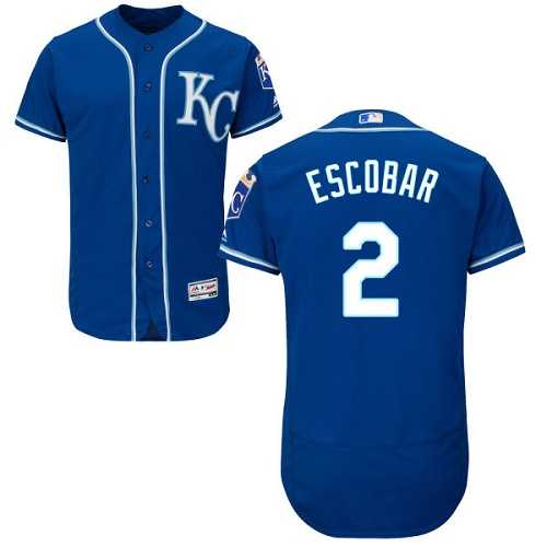 Kansas City Royals #2 Alcides Escobar Royal Flexbase Stitched Jersey DingZhi,We sell and wholesale Kansas City Royals #2 Alcides Escobar Royal Flexbase Stitched Jersey DingZhi on line form chian!