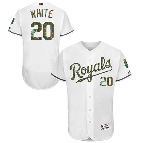 Kansas City Royals #20 Frank White White Memorial Day Flexbase Stitched Jersey DingZhi,We sell and wholesale Kansas City Royals #20 Frank White White Memorial Day Flexbase Stitched Jersey DingZhi on line form chian!
