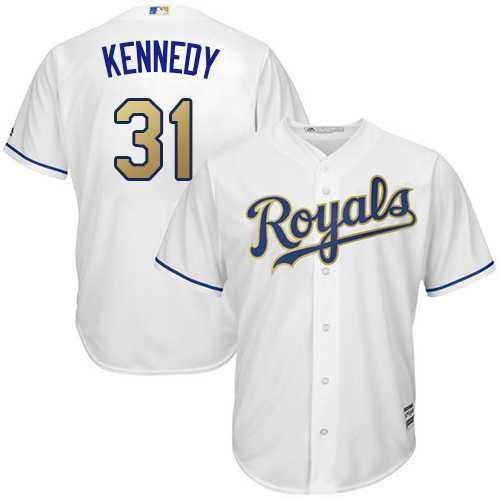 Kansas City Royals #31 Ian Kennedy White 2015 World Series Champions Gold Program New Cool Base Stitched Jersey DingZhi,We sell and wholesale Kansas City Royals #31 Ian Kennedy White 2015 World Series Champions Gold Program New Cool Base Stitched Jersey DingZhi on line form chian!