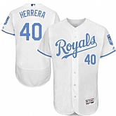 Kansas City Royals #40 Kelvin Herrera White Father's Day Flexbase Stitched Jersey DingZhi,baseball caps,new era cap wholesale,wholesale hats