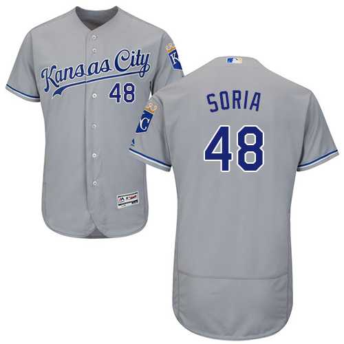 Kansas City Royals #48 Joakim Soria Gray Flexbase Stitched Jersey DingZhi,We sell and wholesale Kansas City Royals #48 Joakim Soria Gray Flexbase Stitched Jersey DingZhi on line form chian!
