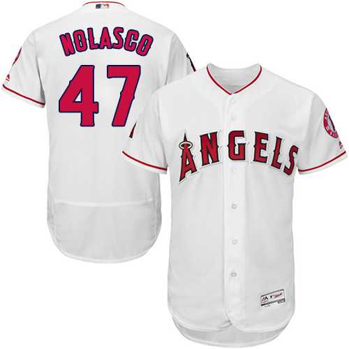 Los Angeles Angels of Anaheim #47 Ricky Nolasco White Flexbase Stitched Jersey DingZhi,We sell and wholesale Los Angeles Angels of Anaheim #47 Ricky Nolasco White Flexbase Stitched Jersey DingZhi on line form chian!