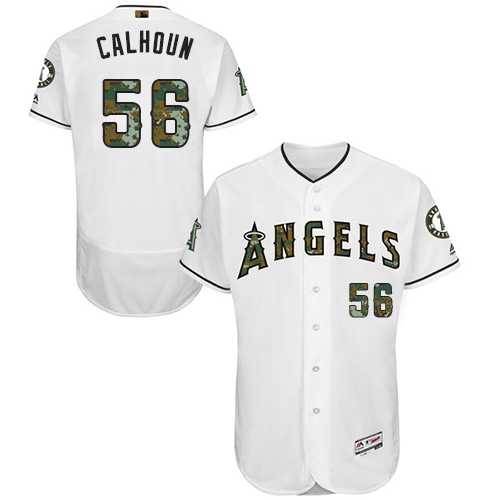 Los Angeles Angels of Anaheim #56 Kole Calhoun White Memorial Day Flexbase Stitched Jersey DingZhi,We sell and wholesale Los Angeles Angels of Anaheim #56 Kole Calhoun White Memorial Day Flexbase Stitched Jersey DingZhi on line form chian!