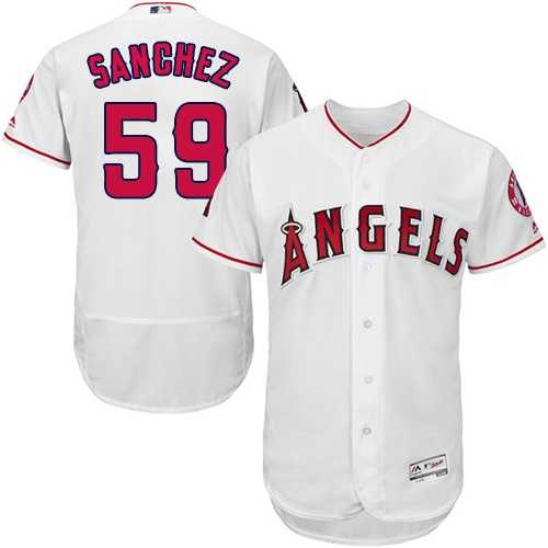 Los Angeles Angels of Anaheim #59 Tony Sanchez White Flexbase Stitched Jersey DingZhi,We sell and wholesale Los Angeles Angels of Anaheim #59 Tony Sanchez White Flexbase Stitched Jersey DingZhi on line form chian!