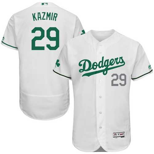 Los Angeles Dodgers #29 Scott Kazmir White St. Patrick's Day Flexbase Jerse,We sell and wholesale Los Angeles Dodgers #29 Scott Kazmir White St. Patrick's Day Flexbase Jerse on line form chian!