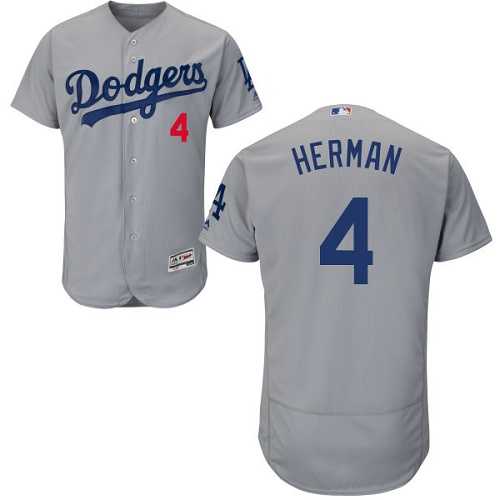 Los Angeles Dodgers #4 Babe Herman Gray Flexbase Stitched Jersey DingZhi,We sell and wholesale Los Angeles Dodgers #4 Babe Herman Gray Flexbase Stitched Jersey DingZhi on line form chian!