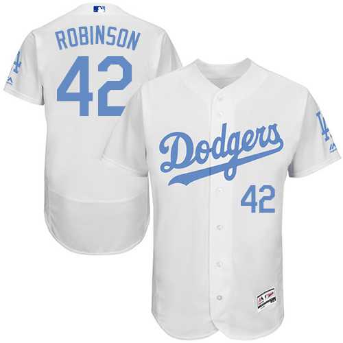 Los Angeles Dodgers #42 Jackie Robinson White Father's Day Flexbase Stitched Jersey DingZhi,We sell and wholesale Los Angeles Dodgers #42 Jackie Robinson White Father's Day Flexbase Stitched Jersey DingZhi on line form chian!