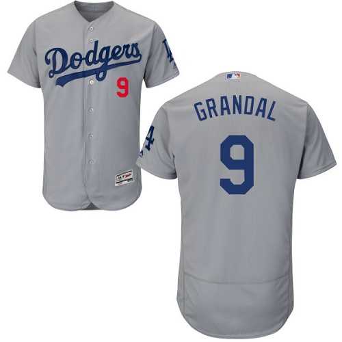 Los Angeles Dodgers #9 Yasmani Grandal Gray Flexbase Stitched Jersey DingZhi,We sell and wholesale Los Angeles Dodgers #9 Yasmani Grandal Gray Flexbase Stitched Jersey DingZhi on line form chian!