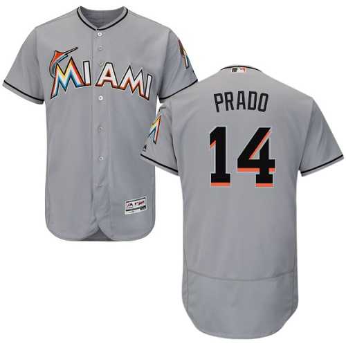 Miami Marlins #14 Martin Prado Gray Flexbase Stitched Jersey DingZhi,We sell and wholesale Miami Marlins #14 Martin Prado Gray Flexbase Stitched Jersey DingZhi on line form chian!