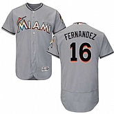 Miami Marlins #16 Jose Fernandez Gray Flexbase Stitched Jersey DingZhi,baseball caps,new era cap wholesale,wholesale hats