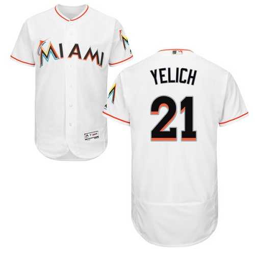 Miami Marlins #21 Christian Yelich White Flexbase Stitched Jersey DingZhi,We sell and wholesale Miami Marlins #21 Christian Yelich White Flexbase Stitched Jersey DingZhi on line form chian!
