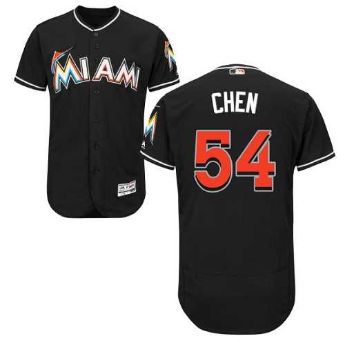 Miami Marlins #54 Wei Yin Chen Black Flexbase Stitched Jersey DingZhi,We sell and wholesale Miami Marlins #54 Wei Yin Chen Black Flexbase Stitched Jersey DingZhi on line form chian!