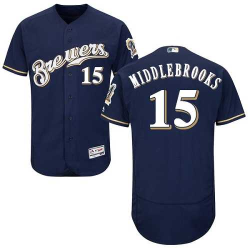 Milwaukee Brewers #15 Will Middlebrooks Navy Flexbase Stitched Jersey DingZhi,We sell and wholesale Milwaukee Brewers #15 Will Middlebrooks Navy Flexbase Stitched Jersey DingZhi on line form chian!