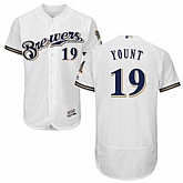 Milwaukee Brewers #19 Robin Yount White Flexbase Stitched Jersey DingZhi,baseball caps,new era cap wholesale,wholesale hats