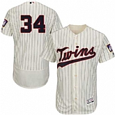 Minnesota Twins #34 Kirby Puckett Cream Flexbase Stitched Jersey DingZhi,baseball caps,new era cap wholesale,wholesale hats