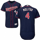 Minnesota Twins #4 Paul Molitor Navy Flexbase Stitched Jersey DingZhi,baseball caps,new era cap wholesale,wholesale hats