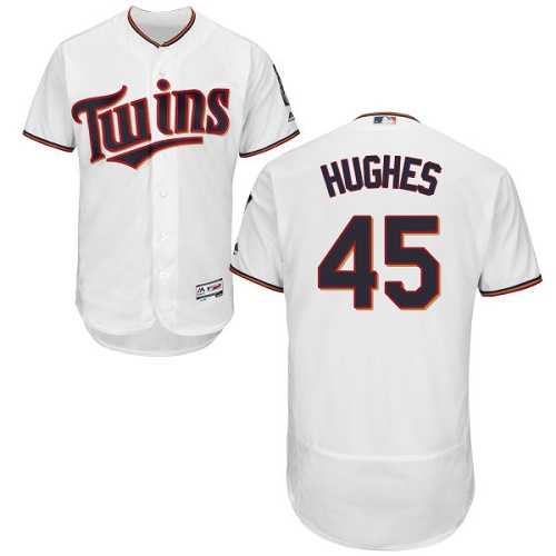 Minnesota Twins #45 Phil Hughes White Flexbase Stitched Jersey DingZhi,We sell and wholesale Minnesota Twins #45 Phil Hughes White Flexbase Stitched Jersey DingZhi on line form chian!