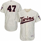 Minnesota Twins #47 Ricky Nolasco Cream Flexbase Stitched Jersey DingZhi