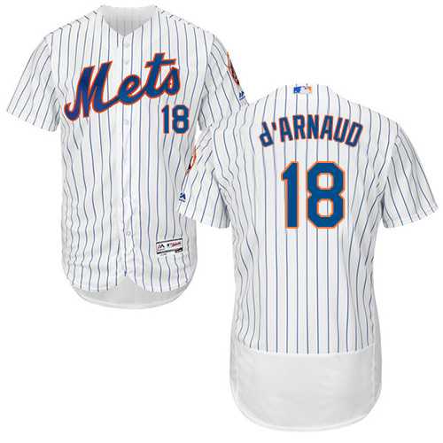 New York Mets #18 Travis D'Arnaud White Flexbase Stitched Jersey DingZhi,We sell and wholesale New York Mets #18 Travis D'Arnaud White Flexbase Stitched Jersey DingZhi on line form chian!