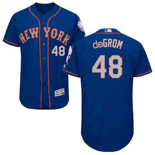 New York Mets #48 Jacob deGrom Blue Alternate Flexbase Stitched Jersey DingZhi,We sell and wholesale New York Mets #48 Jacob deGrom Blue Alternate Flexbase Stitched Jersey DingZhi on line form chian!