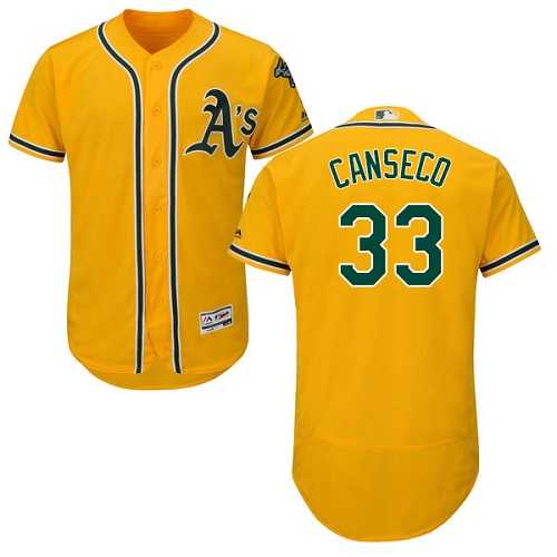 Oakland Athletics #33 Jose Canseco Yellow Flexbase Stitched Jersey DingZhi,We sell and wholesale Oakland Athletics #33 Jose Canseco Yellow Flexbase Stitched Jersey DingZhi on line form chian!