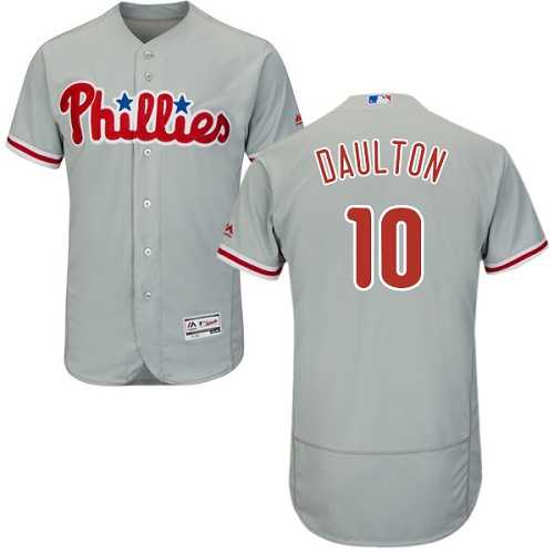 Philadelphia Phillies #10 Darren Daulton Gray Flexbase Stitched Jersey DingZhi,We sell and wholesale Philadelphia Phillies #10 Darren Daulton Gray Flexbase Stitched Jersey DingZhi on line form chian!