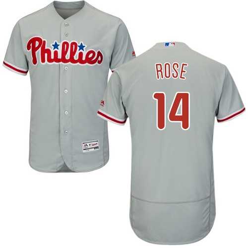 Philadelphia Phillies #14 Pete Rose Gray Flexbase Stitched Jersey DingZhi,We sell and wholesale Philadelphia Phillies #14 Pete Rose Gray Flexbase Stitched Jersey DingZhi on line form chian!