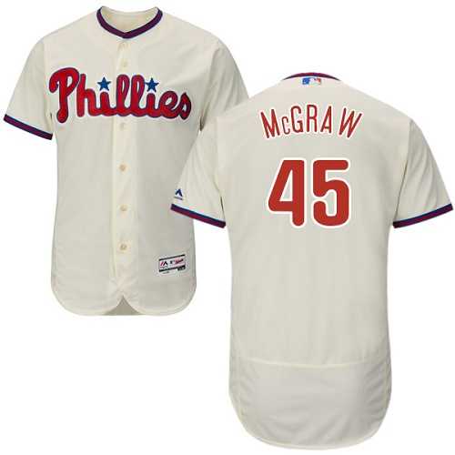 Philadelphia Phillies #45 Tug McGraw Cream Flexbase Stitched Jersey DingZhi,We sell and wholesale Philadelphia Phillies #45 Tug McGraw Cream Flexbase Stitched Jersey DingZhi on line form chian!