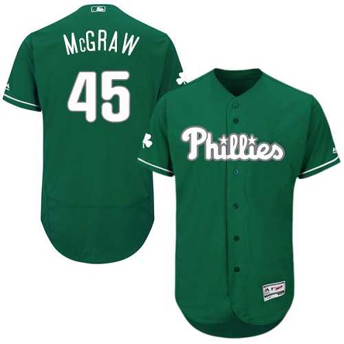 Philadelphia Phillies #45 Tug McGraw Green Celtic Flexbase Stitched Jersey DingZhi,We sell and wholesale Philadelphia Phillies #45 Tug McGraw Green Celtic Flexbase Stitched Jersey DingZhi on line form chian!