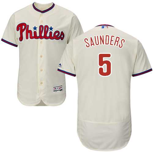 Philadelphia Phillies #5 Michael Saunders Cream Flexbase Stitched Jersey DingZhi,We sell and wholesale Philadelphia Phillies #5 Michael Saunders Cream Flexbase Stitched Jersey DingZhi on line form chian!
