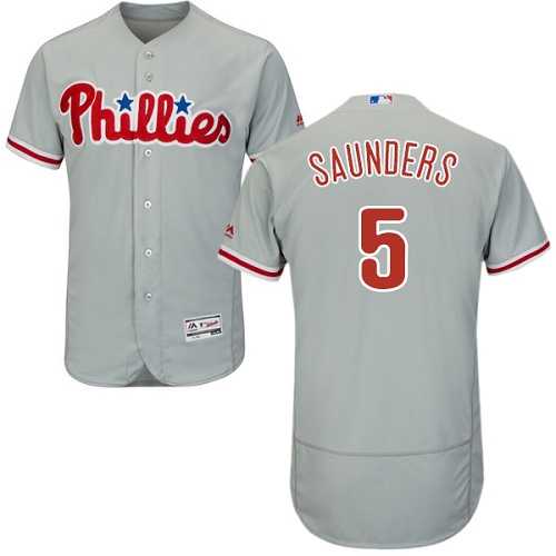 Philadelphia Phillies #5 Michael Saunders Gray Flexbase Stitched Jersey DingZhi,We sell and wholesale Philadelphia Phillies #5 Michael Saunders Gray Flexbase Stitched Jersey DingZhi on line form chian!