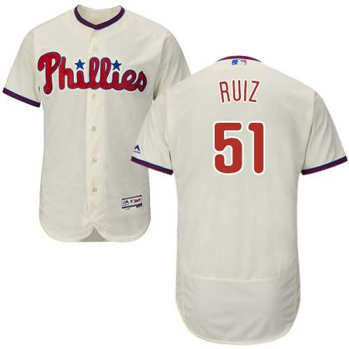 Philadelphia Phillies #51 Carlos Ruiz Cream Flexbase Stitched Jersey DingZhi,We sell and wholesale Philadelphia Phillies #51 Carlos Ruiz Cream Flexbase Stitched Jersey DingZhi on line form chian!