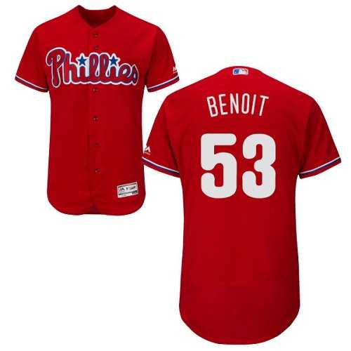 Philadelphia Phillies #53 Joaquin Benoit Red Flexbase Stitched Jersey DingZhi,We sell and wholesale Philadelphia Phillies #53 Joaquin Benoit Red Flexbase Stitched Jersey DingZhi on line form chian!