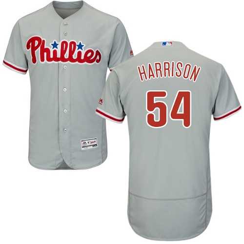 Philadelphia Phillies #54 Matt Harrison Gray Flexbase Stitched Jersey DingZhi,We sell and wholesale Philadelphia Phillies #54 Matt Harrison Gray Flexbase Stitched Jersey DingZhi on line form chian!