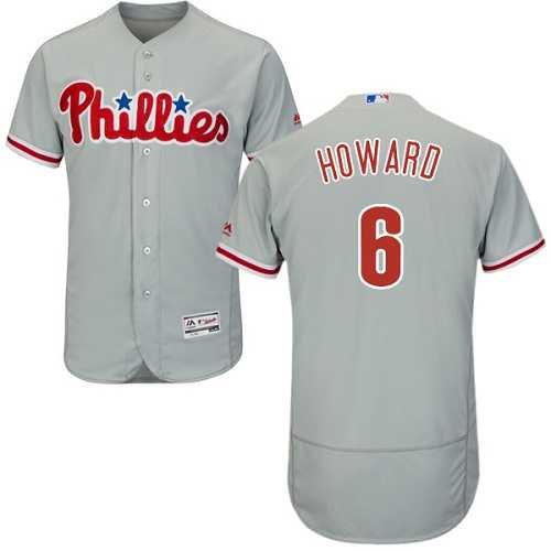 Philadelphia Phillies #6 Ryan Howard Gray Flexbase Stitched Jersey DingZhi,We sell and wholesale Philadelphia Phillies #6 Ryan Howard Gray Flexbase Stitched Jersey DingZhi on line form chian!