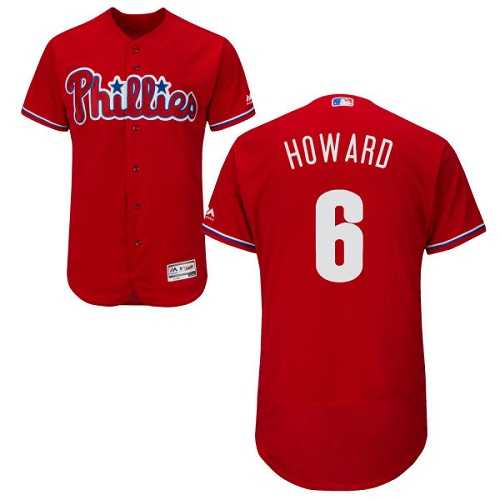 Philadelphia Phillies #6 Ryan Howard Red Flexbase Stitched Jersey DingZhi,We sell and wholesale Philadelphia Phillies #6 Ryan Howard Red Flexbase Stitched Jersey DingZhi on line form chian!