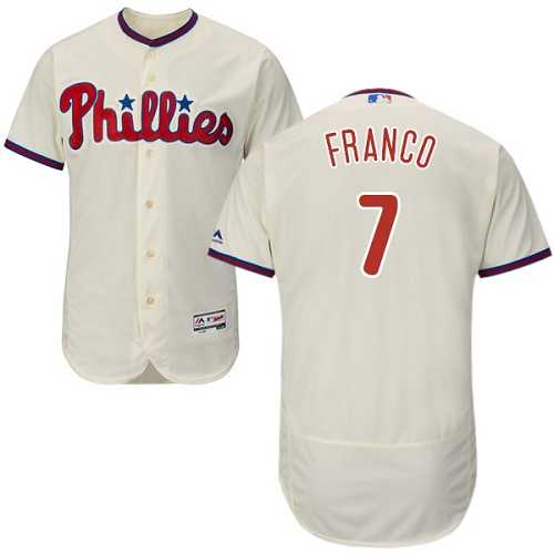 Philadelphia Phillies #7 Maikel Franco Cream Flexbase Stitched Jersey DingZhi,We sell and wholesale Philadelphia Phillies #7 Maikel Franco Cream Flexbase Stitched Jersey DingZhi on line form chian!