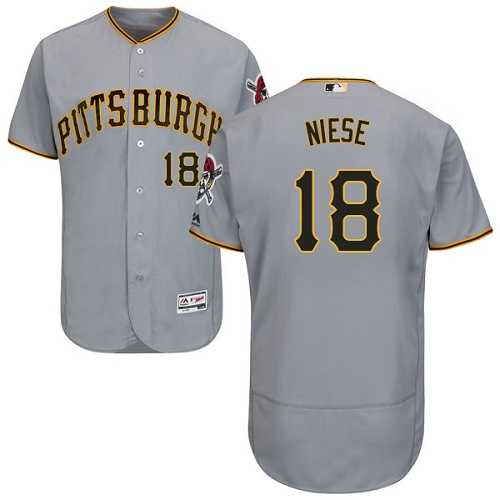Pittsburgh Pirates #18 Jon Niese Gray Flexbase Stitched Jersey DingZhi,We sell and wholesale Pittsburgh Pirates #18 Jon Niese Gray Flexbase Stitched Jersey DingZhi on line form chian!
